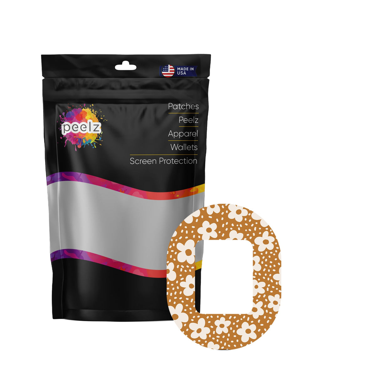 Caramel Daisies Tandem Mobi Patch Tape - Pump Peelz