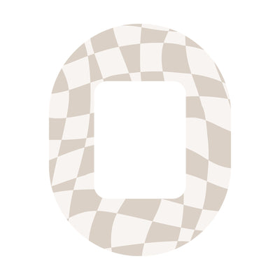 Creamy Check Tandem Mobi Decorative Patch Tape - Pump Peelz