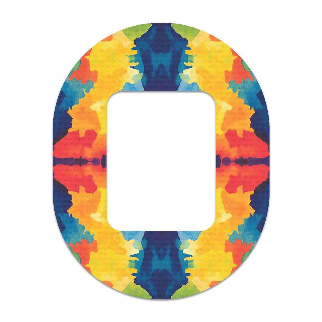 Bright Tie Dye Tandem Mobi Decorative Patch Tape - Pump Peelz
