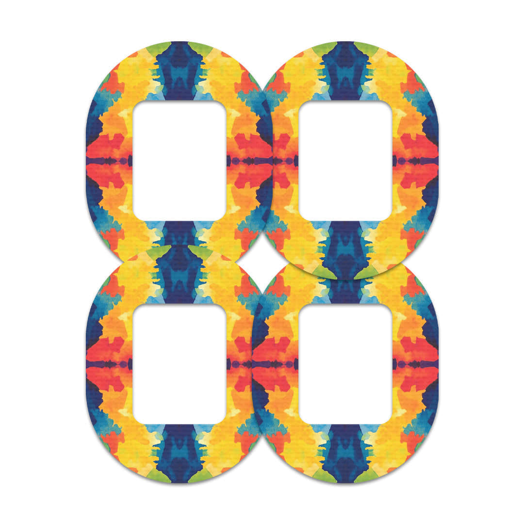 Bright Tie Dye Tandem Mobi Decorative Patch Tape - Pump Peelz