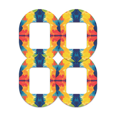 Bright Tie Dye Tandem Mobi Decorative Patch Tape - Pump Peelz