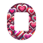 Sparkly Hearts Tandem Mobi Decorative Patch Tape - Pump Peelz