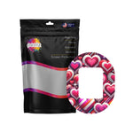Sparkly Hearts Tandem Mobi Decorative Patch Tape - Pump Peelz