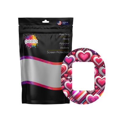 Sparkly Hearts Tandem Mobi Decorative Patch Tape - Pump Peelz