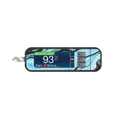 Modern Marble Sticker for Bayer Contour Next Glucometer