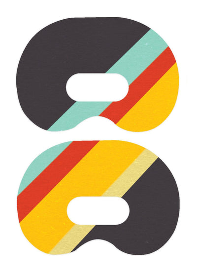 Monaco Stripes Medtronic Guardian Connect Patch Tape - Pump Peelz