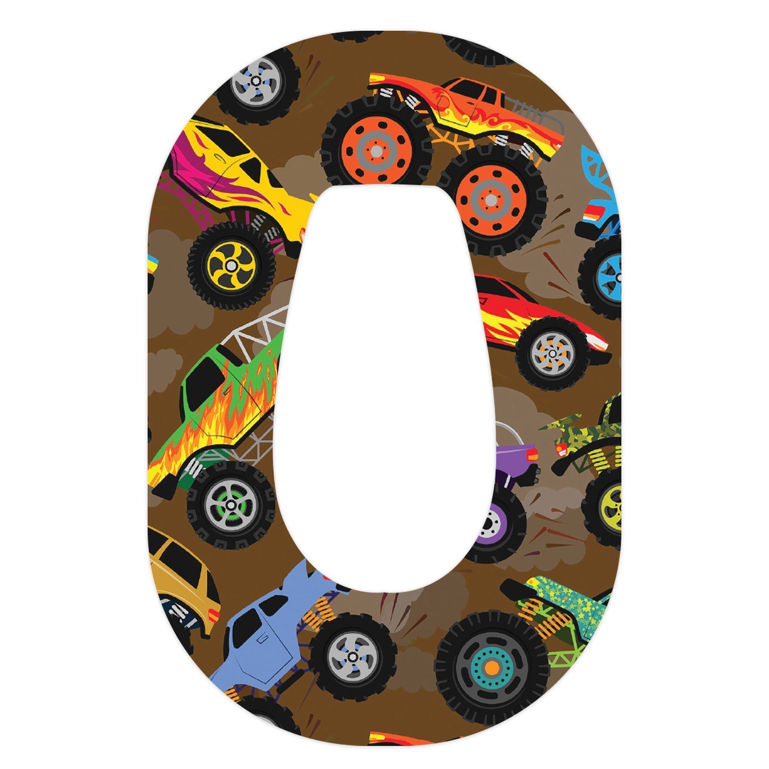 Monster Trucks Dexcom G6 Patch Tape - Pump Peelz