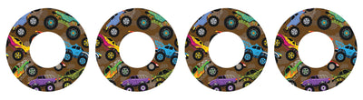 Monster Trucks Patch  Tape Designed for the FreeStyle Libre 2