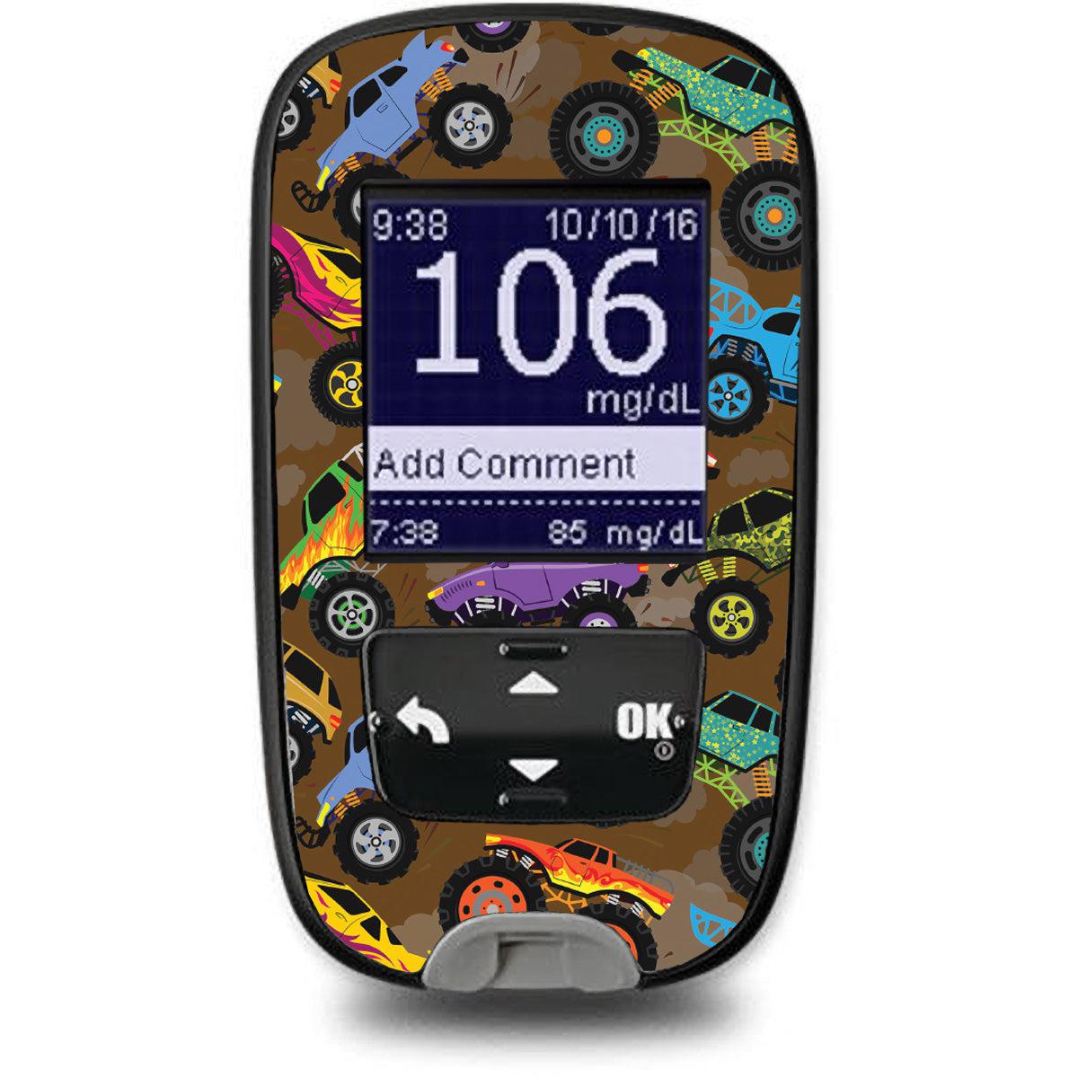 Monster Trucks Sticker for the Accu-Chek Guide Glucometer