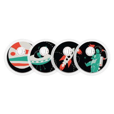 Monster in Space Sticker Designed for the FreeStyle Libre 3 Plus & Lingo  Sensor
