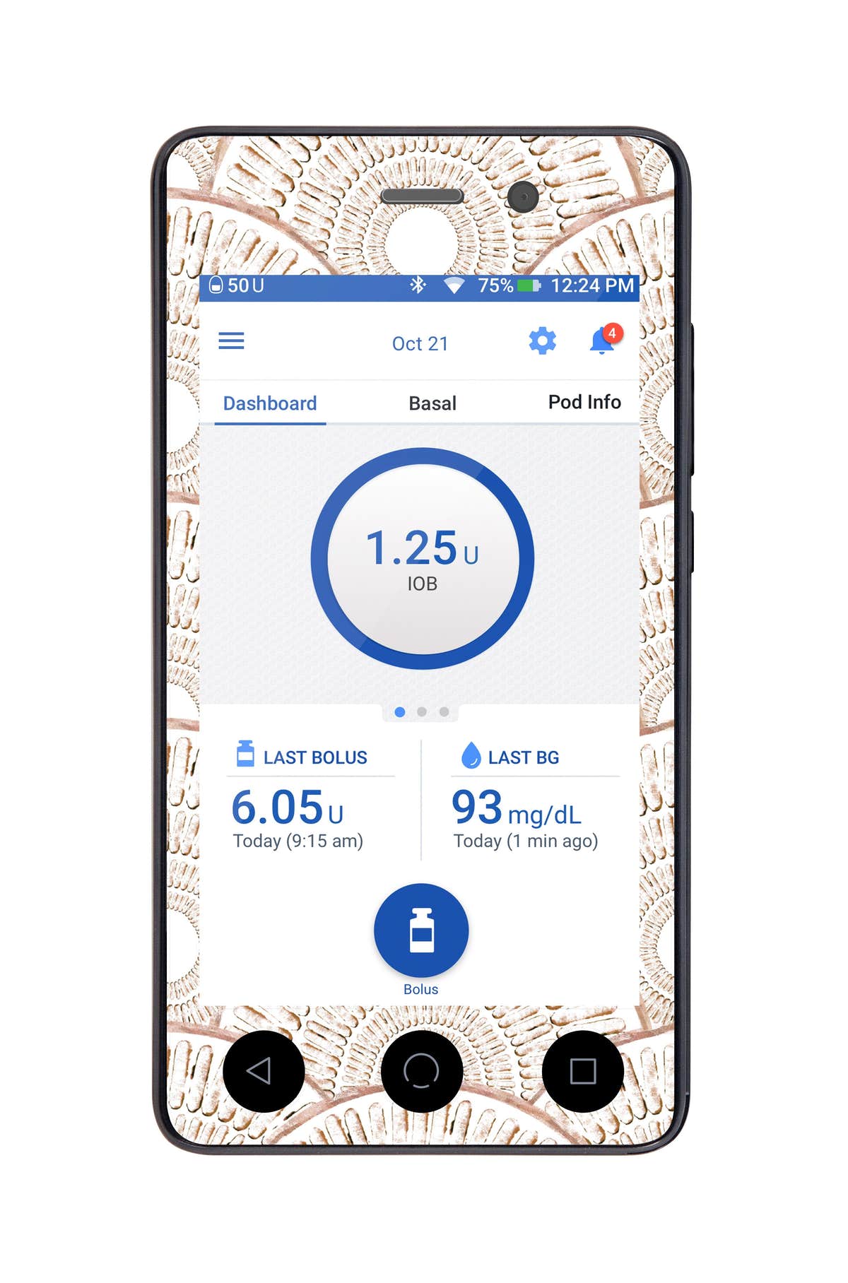 Mosaic Sticker for Omnipod DASH® PDM – Pump Peelz