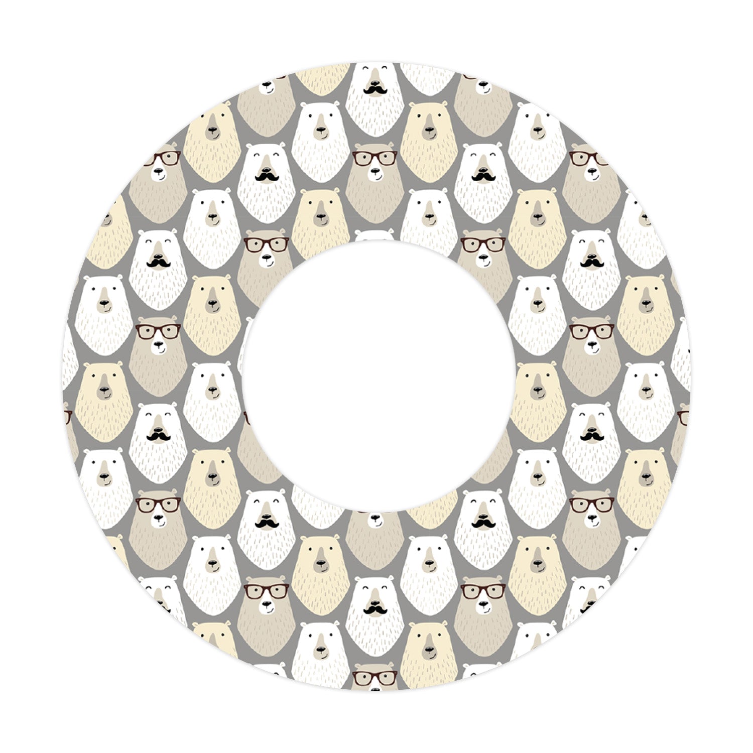 Mr. Bear Patch  Tape Designed for the FreeStyle Libre 2
