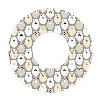 Mr. Bear Patch  Tape Designed for the FreeStyle Libre 2