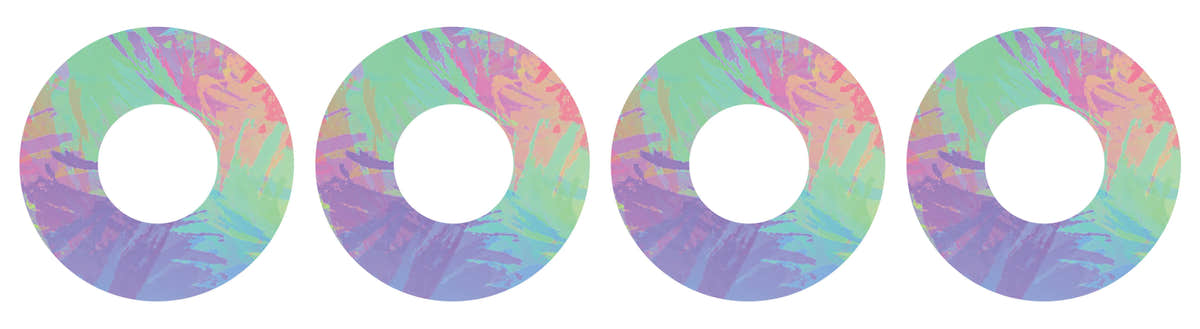 Multi-Color Patch  Tape Designed for the FreeStyle Libre 2