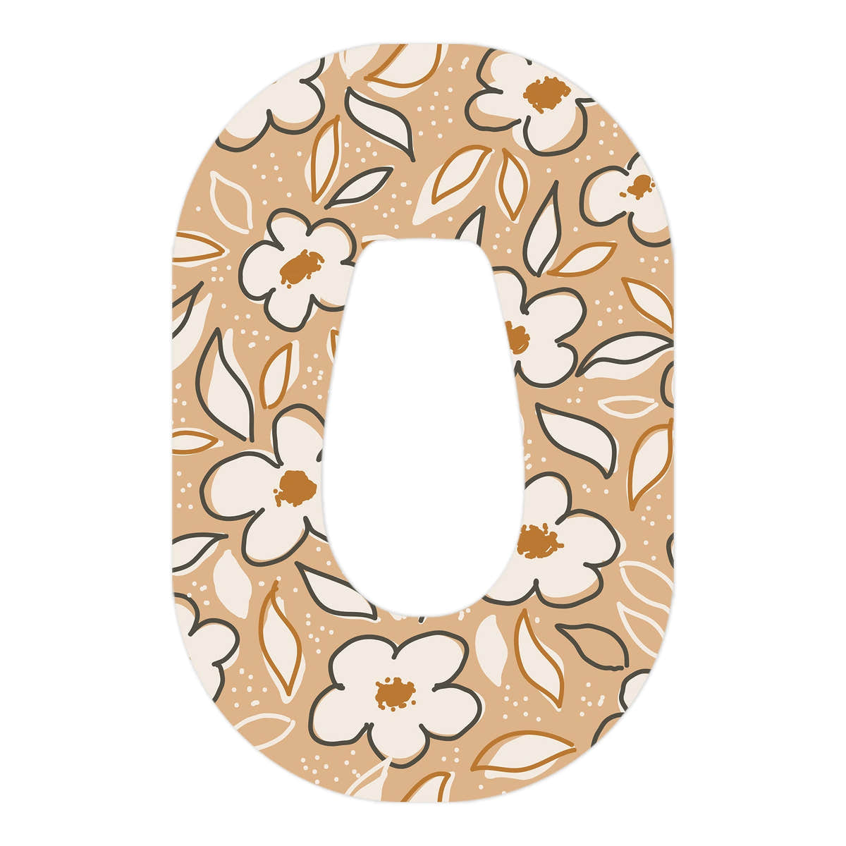 Muted Floral Dexcom G6 Patch Tape - Pump Peelz