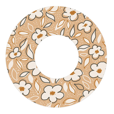 Muted Floral Freestyle Libre 2 Patch Tape - Pump Peelz