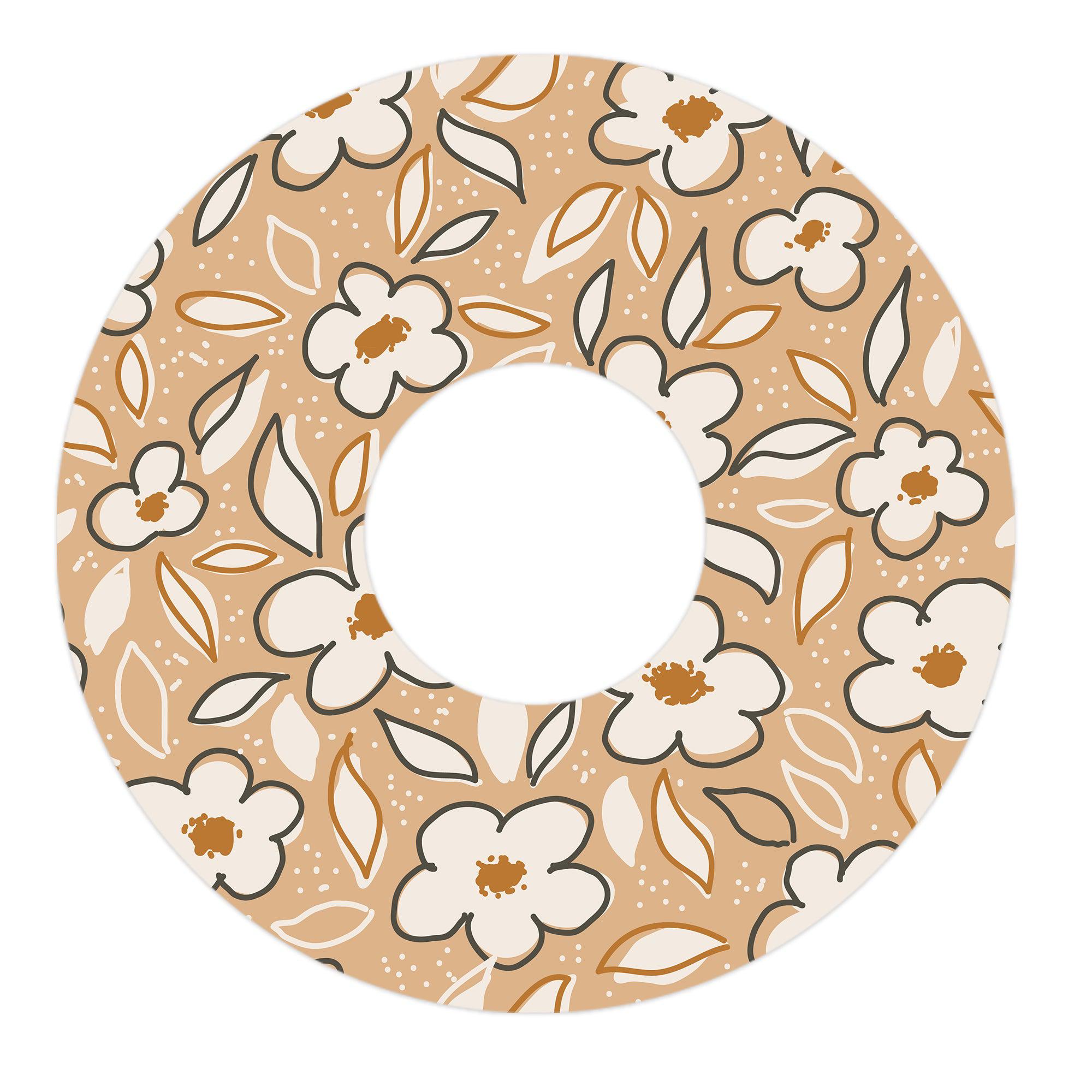 Muted Floral FreeStyle Libre 3 Plus & Lingo  Patch Tape - Pump Peelz