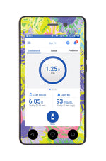 Neon Floral Sticker for Omnipod DASH® PDM – Pump Peelz