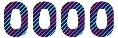 Neon Stripes Dexcom G6 Patch Tape - Pump Peelz