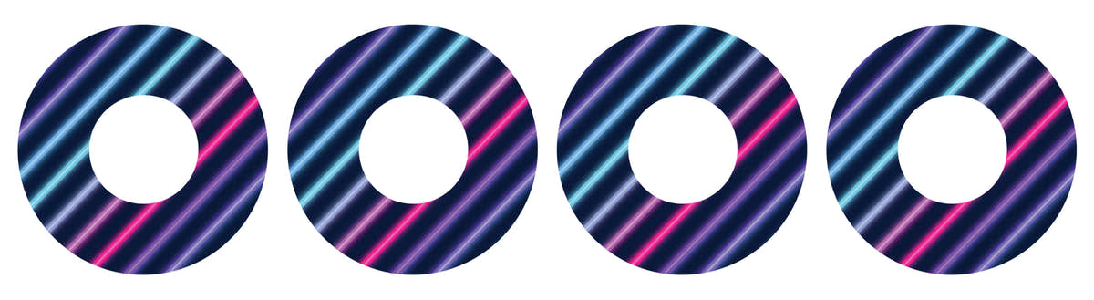 Neon Stripes Patch  Tape Designed for the FreeStyle Libre 2