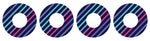 Neon Stripes Patch  Tape Designed for the FreeStyle Libre 2