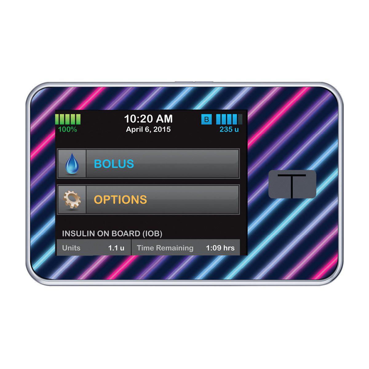 Neon Stripes Sticker for Tandem t:slim