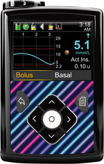 Neon Stripes for Sticker for Medtronic MiniMed 770G & 780G