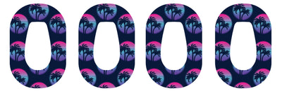 Neon Sunset Dexcom G6 Patch Tape - Pump Peelz