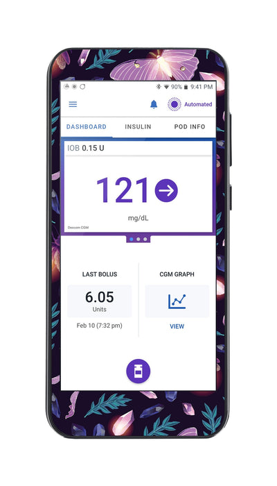 Night Garden Sticker for Omnipod® 5 Controller – Pump Peelz