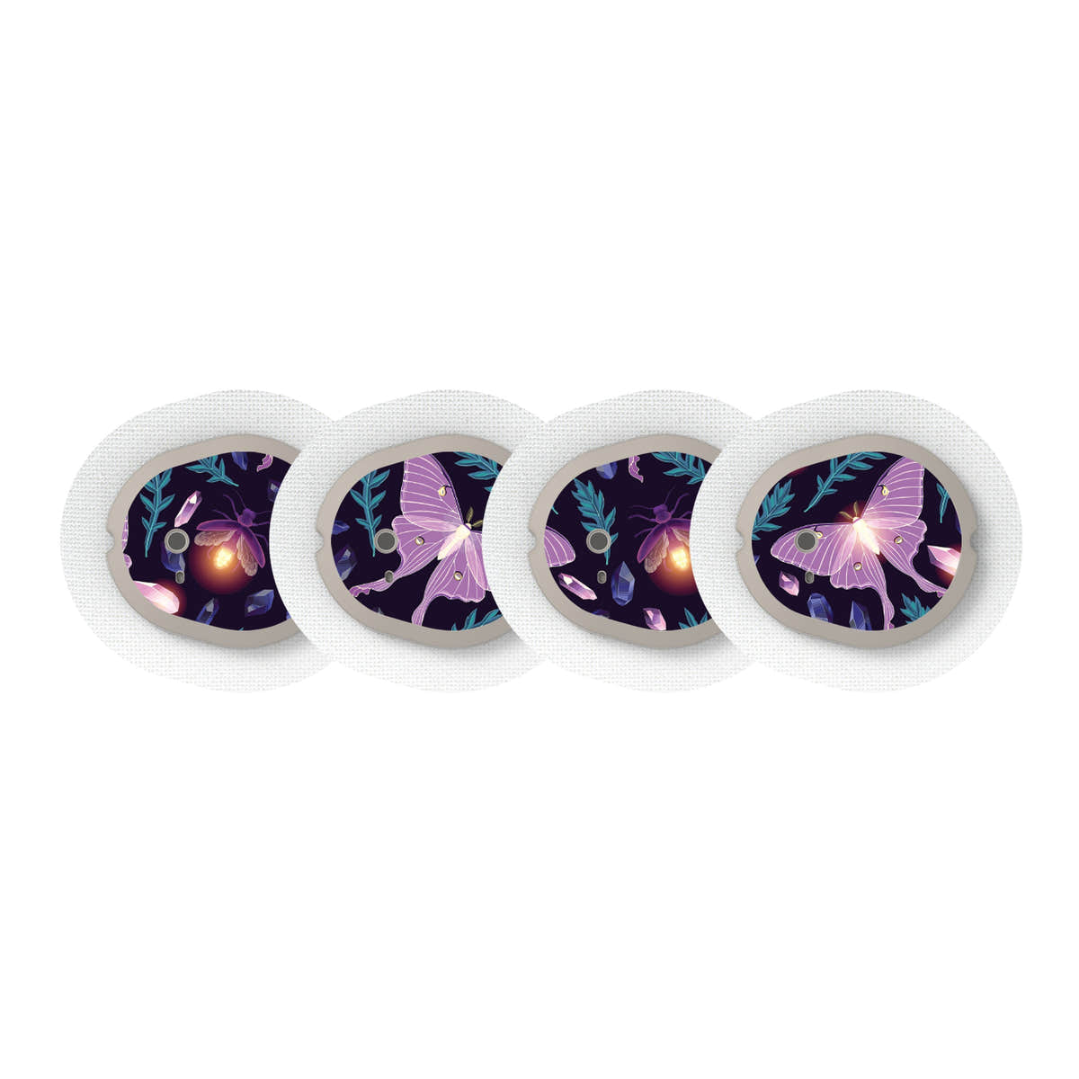 Night Garden Sticker Designed for the DEXCOM G7 and Stelo Transmitter