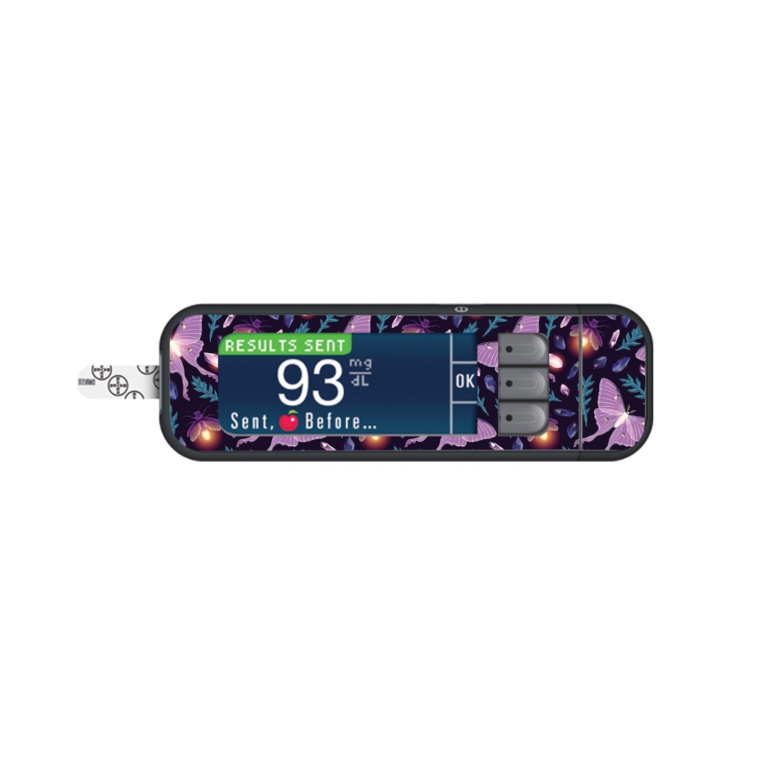 Night Garden Sticker for Bayer Contour Next Glucometer