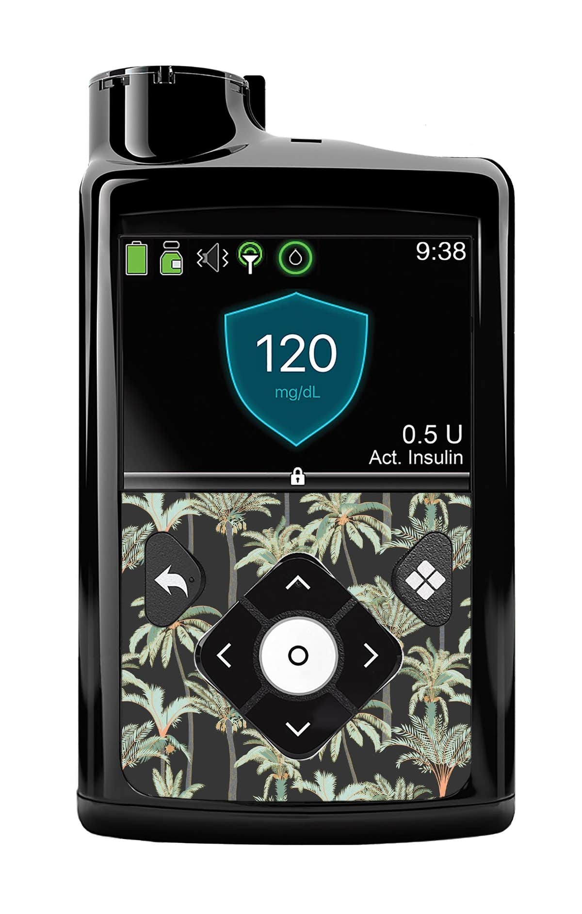 Night Palms Sticker for Medtronic MiniMed 770G & 780G
