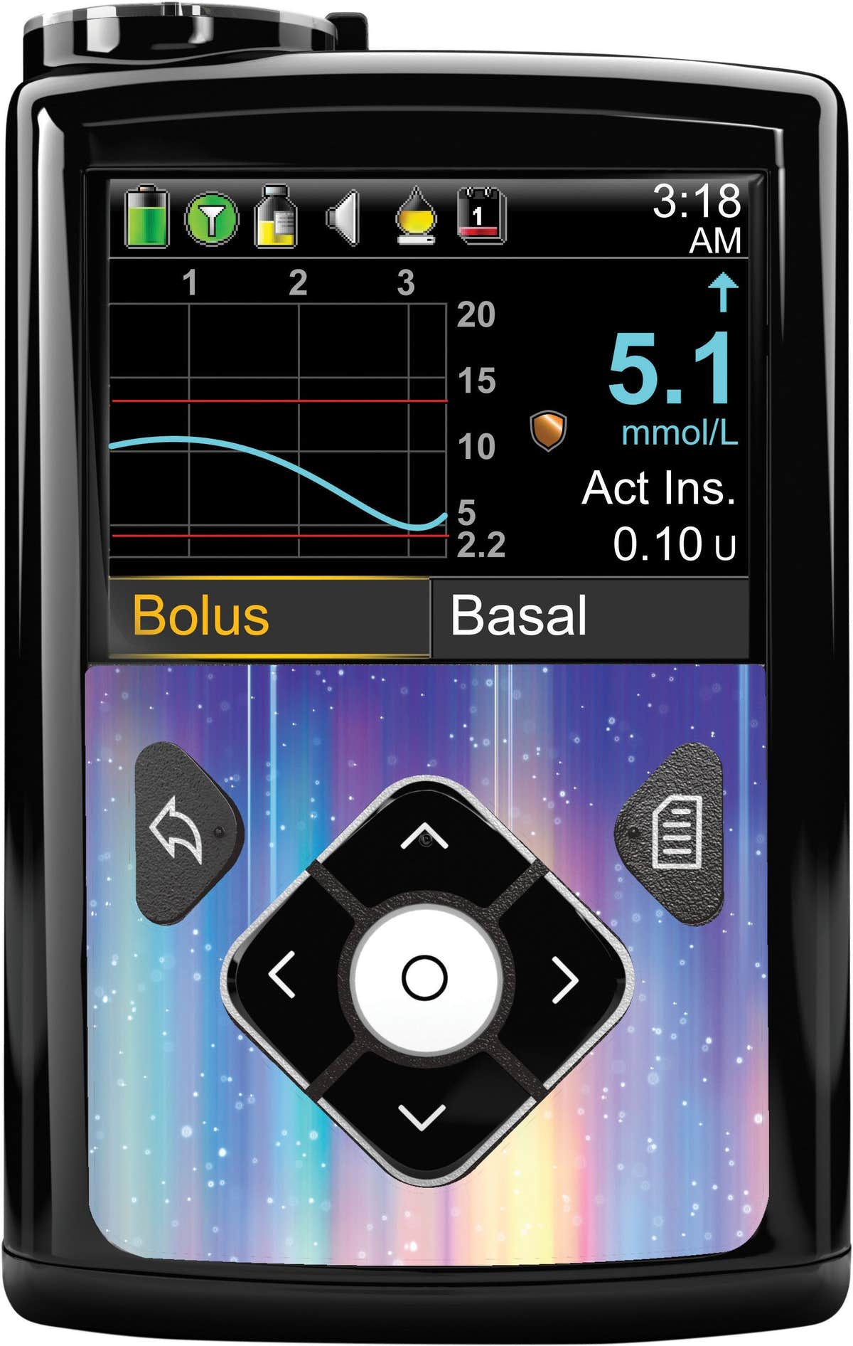 Northern Lights Sticker for Medtronic MiniMed 770G & 780G
