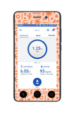 Terracotta Tides Sticker for Omnipod DASH® PDM – Pump Peelz