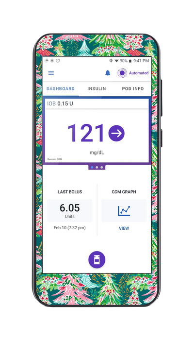 Festive Forest Sticker for Omnipod® 5 Controller – Pump Peelz