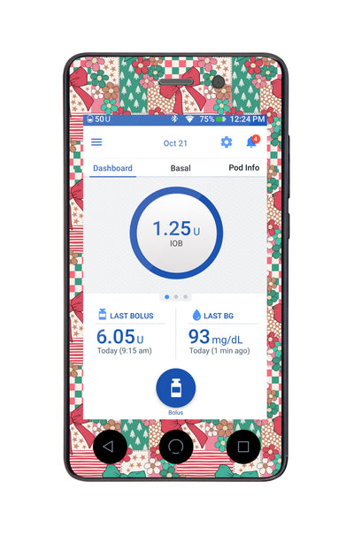 Merry Coquette Sticker for Omnipod DASH® PDM – Pump Peelz