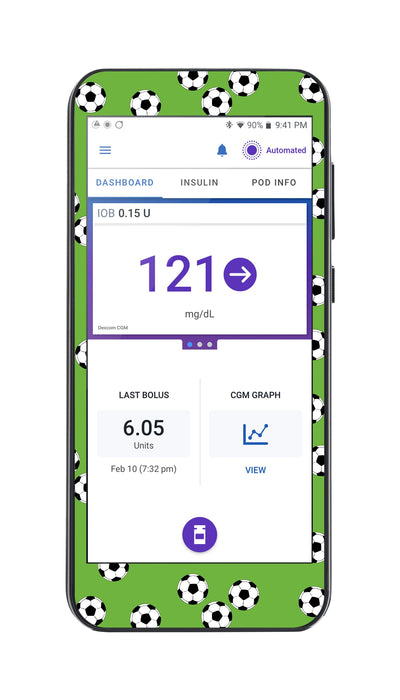 Kickoff Sticker for Omnipod ® 5 Controller – Pump Peelz