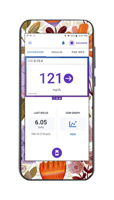 Autumn Meadow Sticker for Omnipod® 5 Controller – Pump Peelz