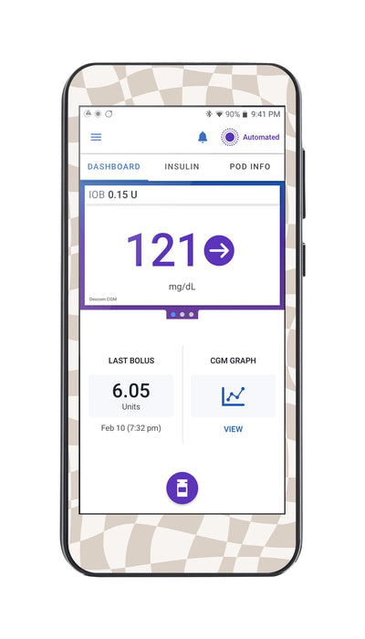 Creamy Check Sticker for Omnipod ® 5 Controller – Pump Peelz