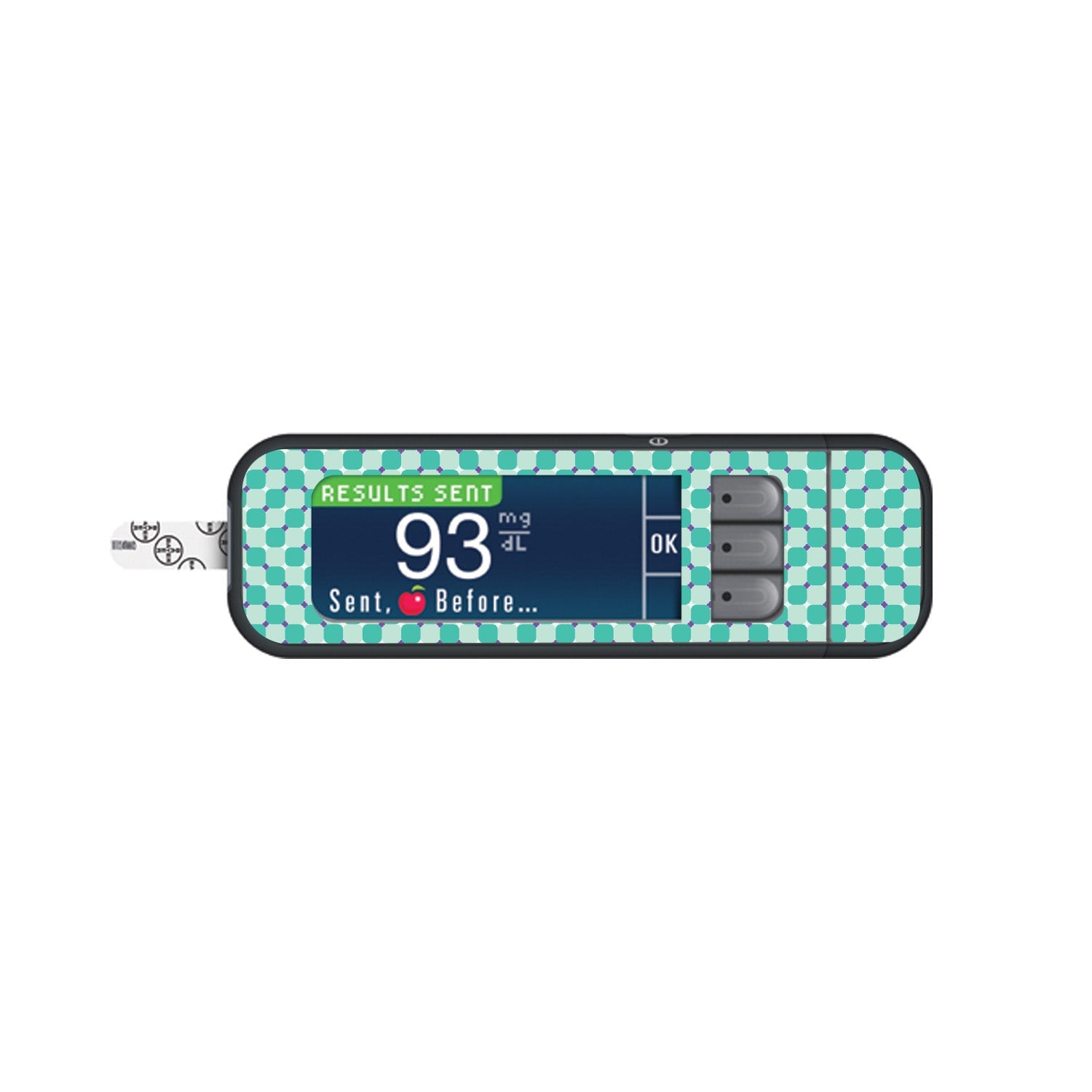 Optical Illusion Sticker for Bayer Contour Next Glucometer