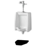 JaniSource Original Cut Antimicrobial Urinal Mat – Black (Case of 12)