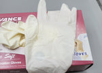 Diamond Advance IP62 Latex Exam Gloves 5.6mil Polymer Coated Powder Free 10 boxes per case