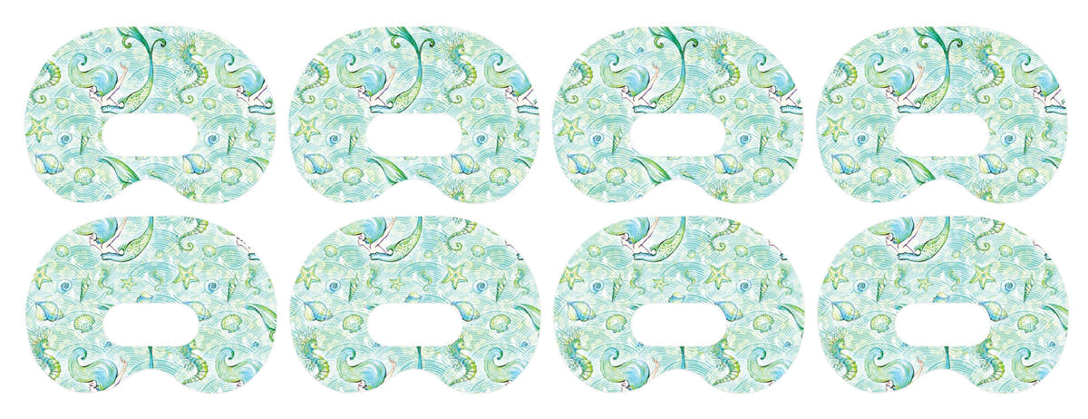 Pastel Mermaids Medtronic Guardian Connect Patch Tape - Pump Peelz