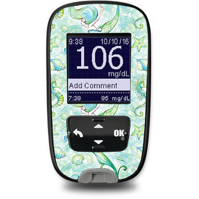 Pastel Mermaids Sticker for the Accu-Chek Guide Glucometer
