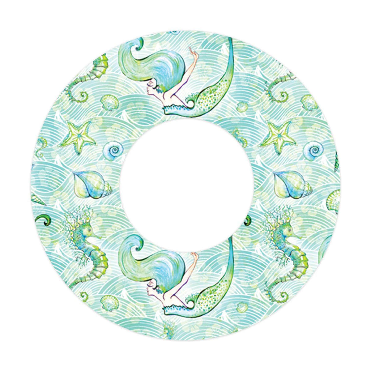 Pastel Mermaids for Patch  Freestyle Libre and Universal Infusion Set Tape