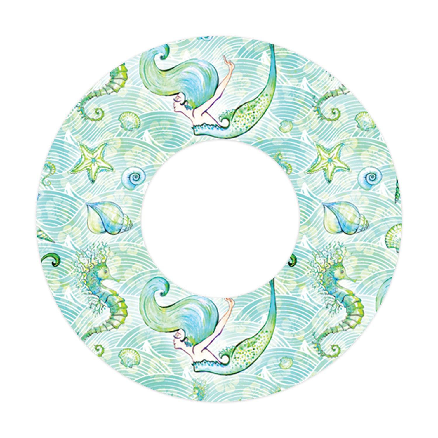 Pastel Mermaids for Patch  Freestyle Libre and Universal Infusion Set Tape