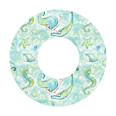 Pastel Mermaids for Patch  Freestyle Libre and Universal Infusion Set Tape