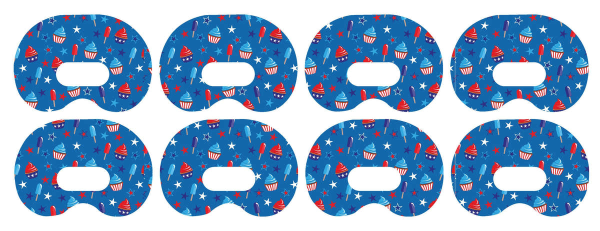 Patriotic Dessert Medtronic Guardian Connect Patch Tape - Pump Peelz
