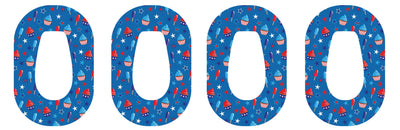 Patriotic Dessert Dexcom G6 Patch Tape - Pump Peelz