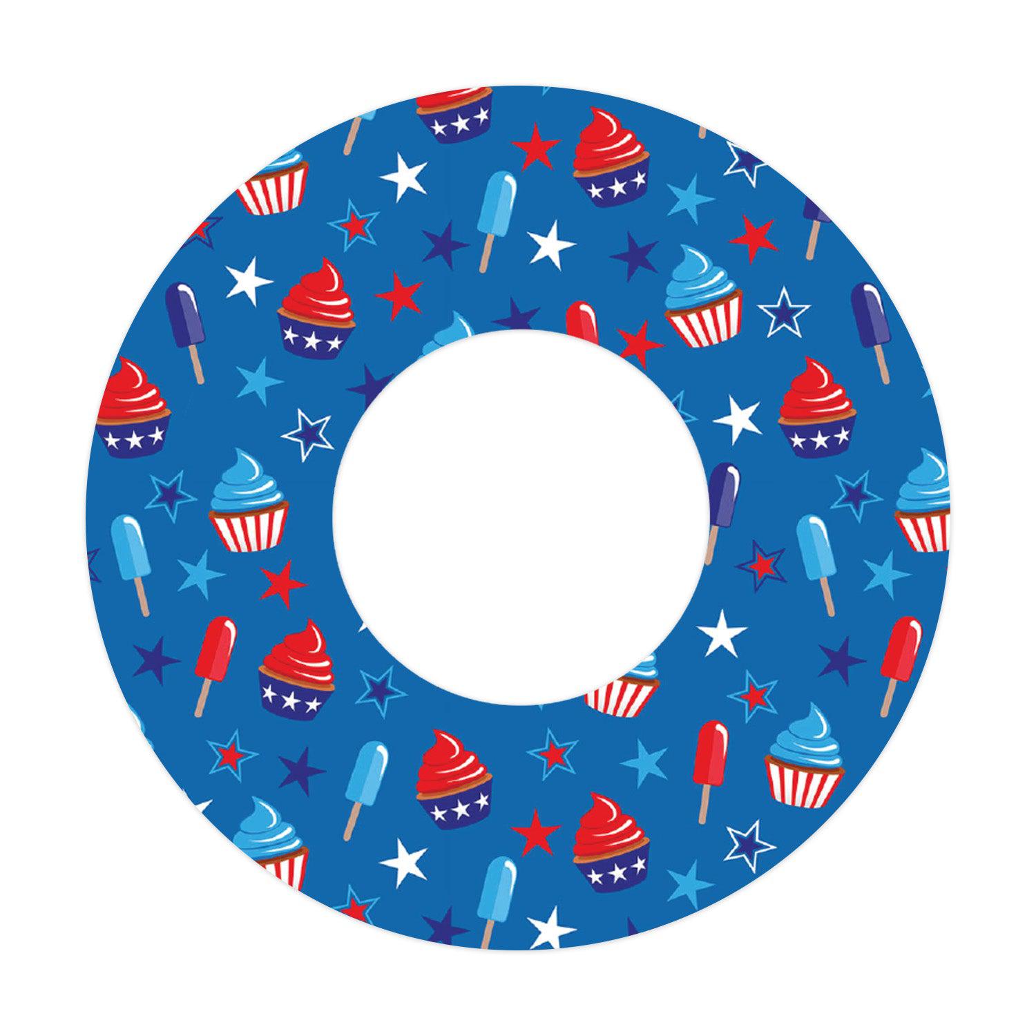 Patriotic Dessert for Patch  Freestyle Libre and Universal Infusion Set Tape